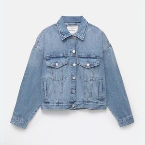 Pull&Bear Light Blue Denim Jean Jacket